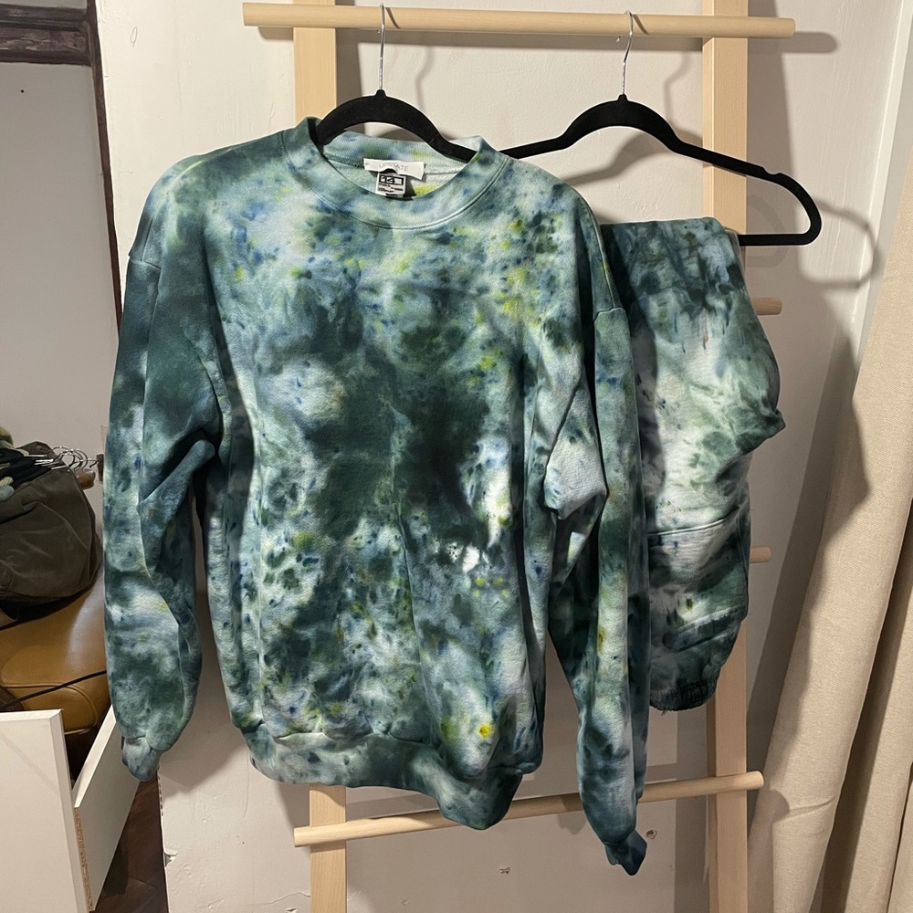 Upstate hand tie dyed sweatsuit
